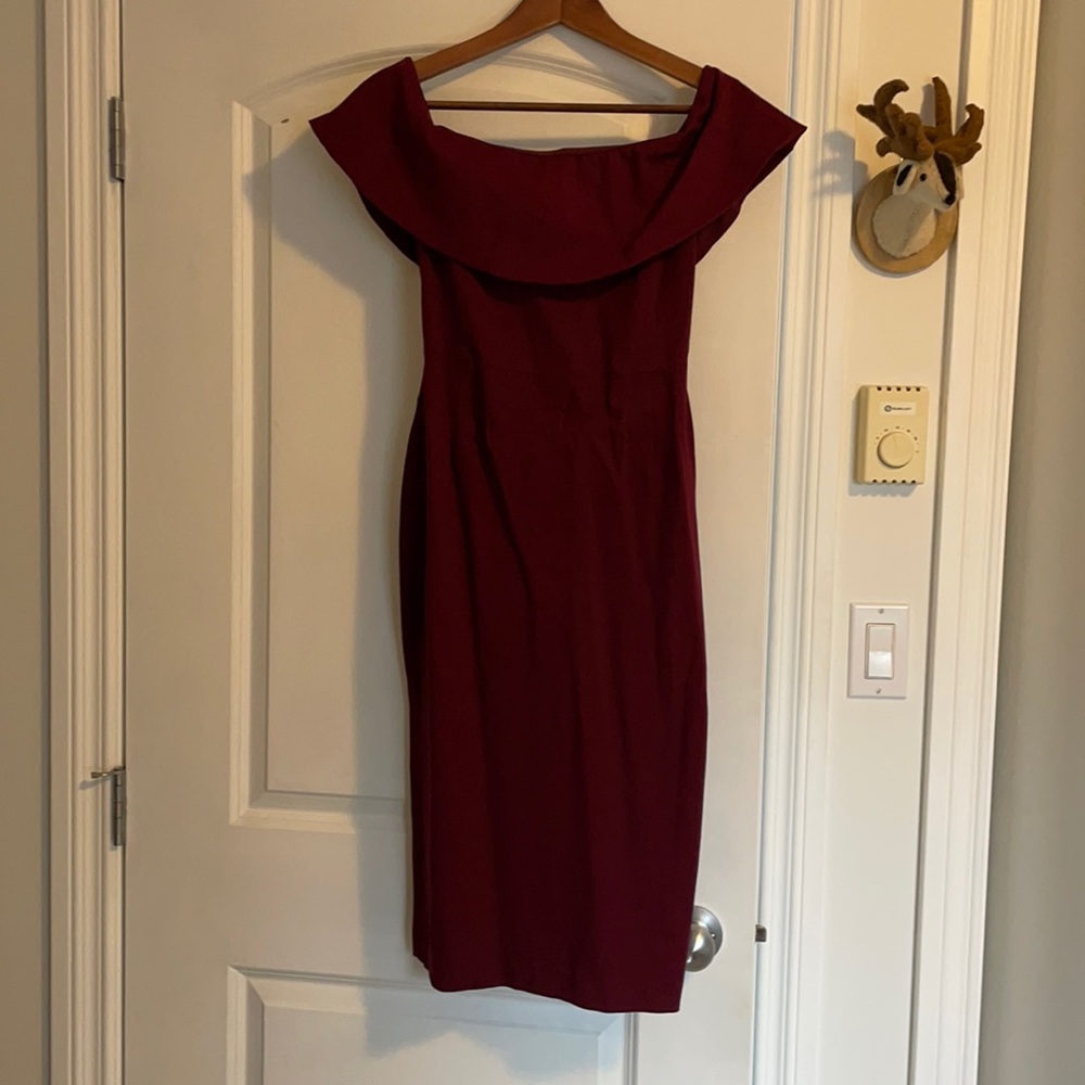 Beautiful off the shoulder dress from Aritzia.